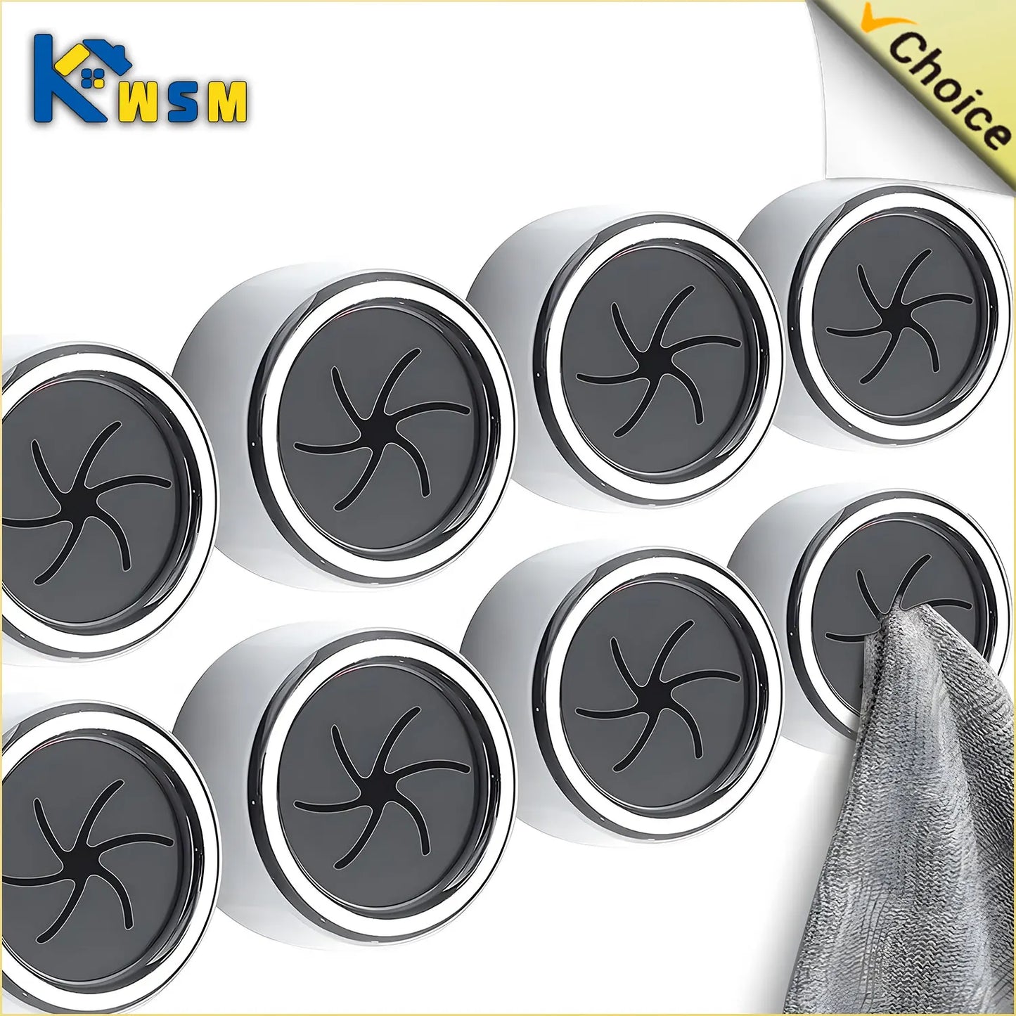 Self-Adhesive Towel Rack – No Drilling Required, Kitchen & Bathroom - iHeimly