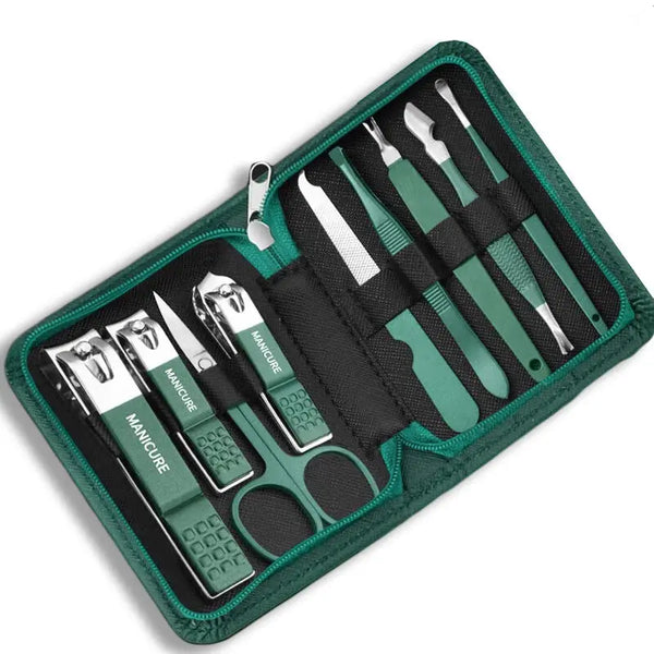 Professional Nail Care Kit – Stainless Steel Manicure & Pedicure Set with Travel Case - iHeimly