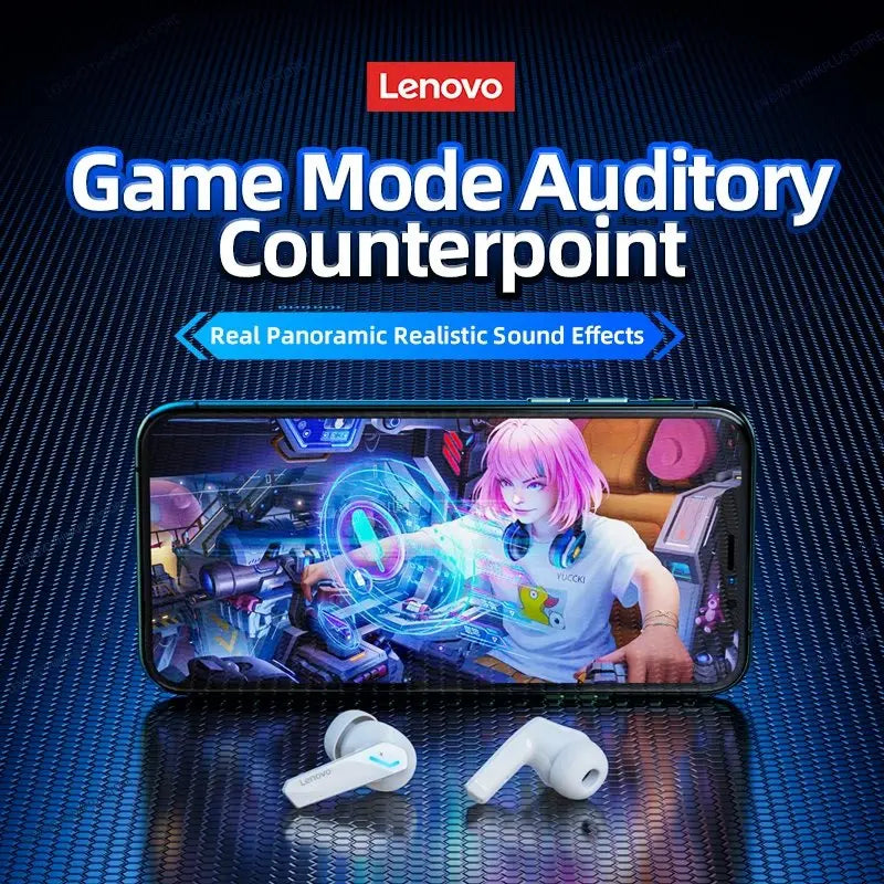 Lenovo GM2 Pro Bluetooth 5.3 Earphones – True Wireless Gaming & Music Headset - iHeimly