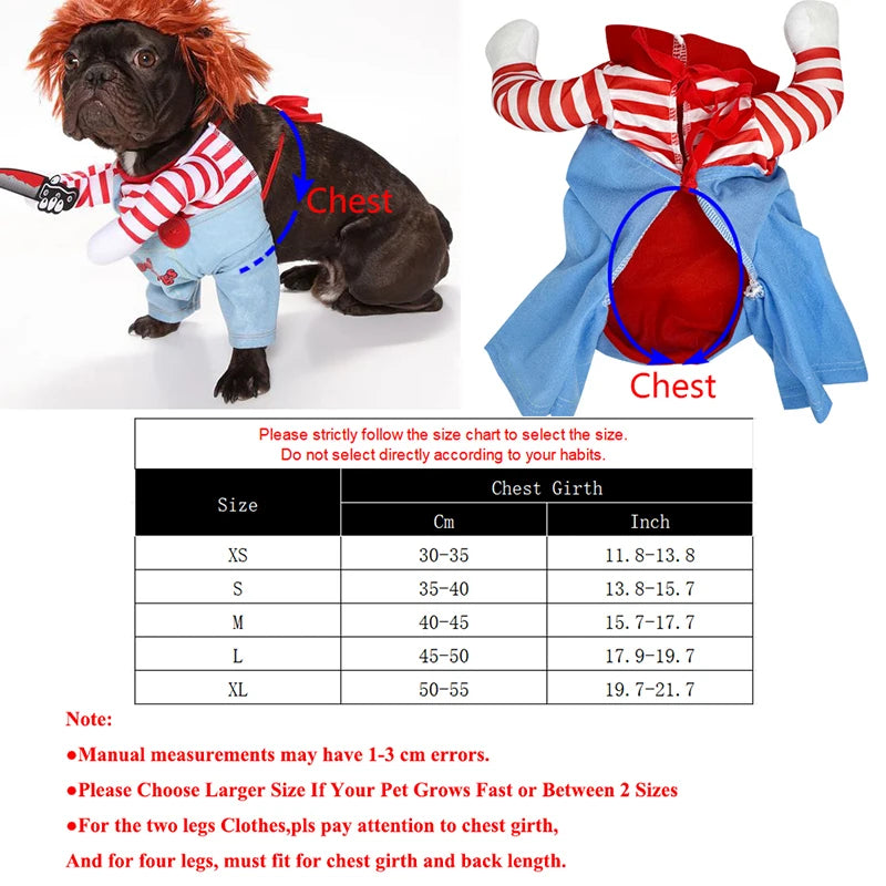 Funny Halloween Dog Costume – Adjustable Cosplay for Small & Medium Dogs - iHeimly