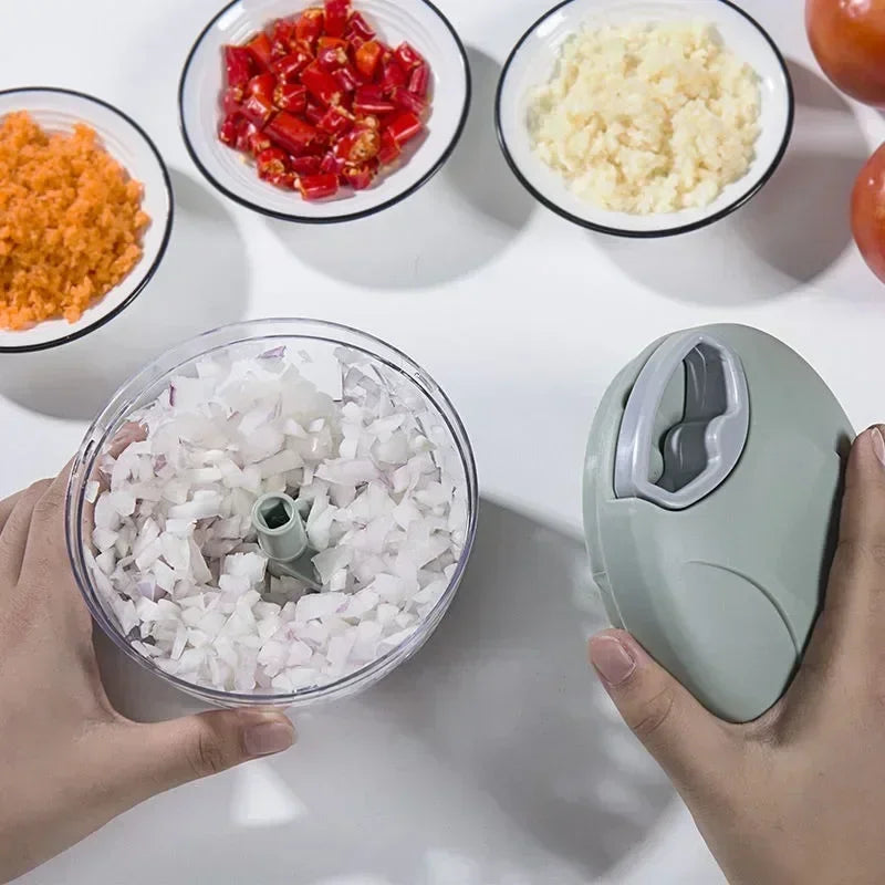 500ml Manual Meat Mincer & Garlic Chopper – Vegetable Cutter - iHeimly