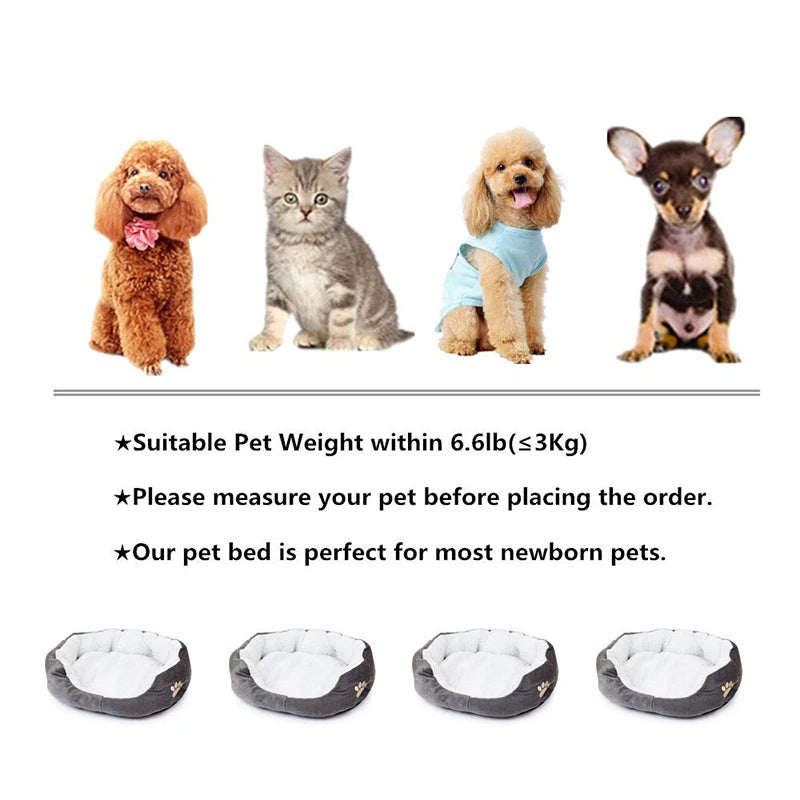 Pet Bed – Soft PP Cotton Dog Cave Sofa for Puppies and Cats - iHeimly