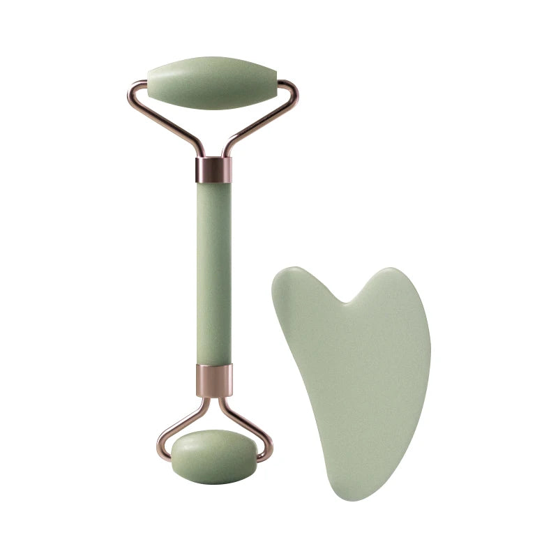 Face and Neck Massager – Double-Ended Resin Roller for Unblocking & Relaxing - iHeimly