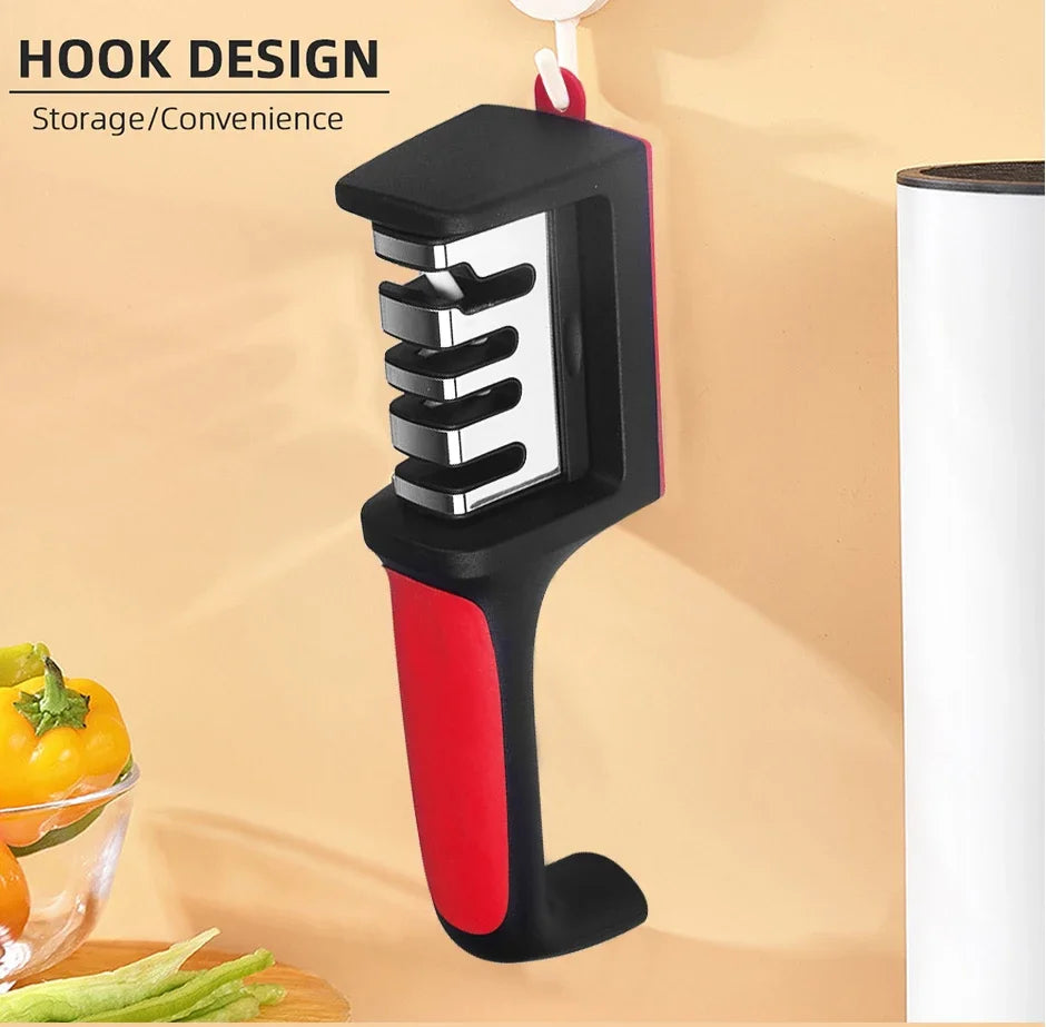 3/4-Segment Knife Sharpener – Handheld Multi-Function Stainless Steel Tool - iHeimly