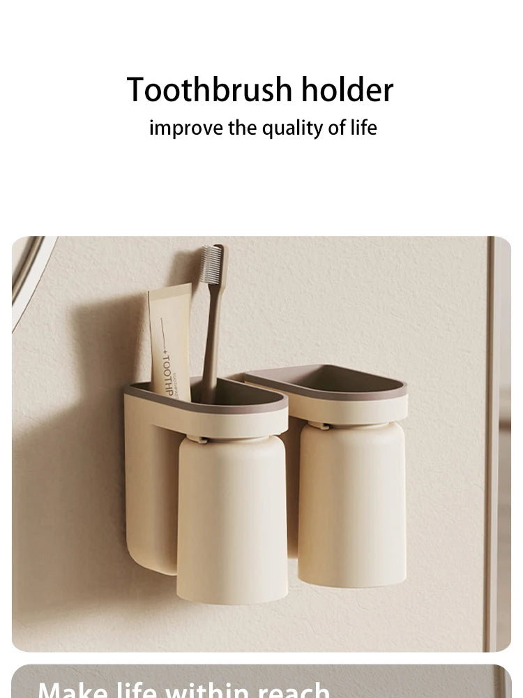 Wall-Mounted Toothbrush Holder – Hygienic & Compact - iHeimly