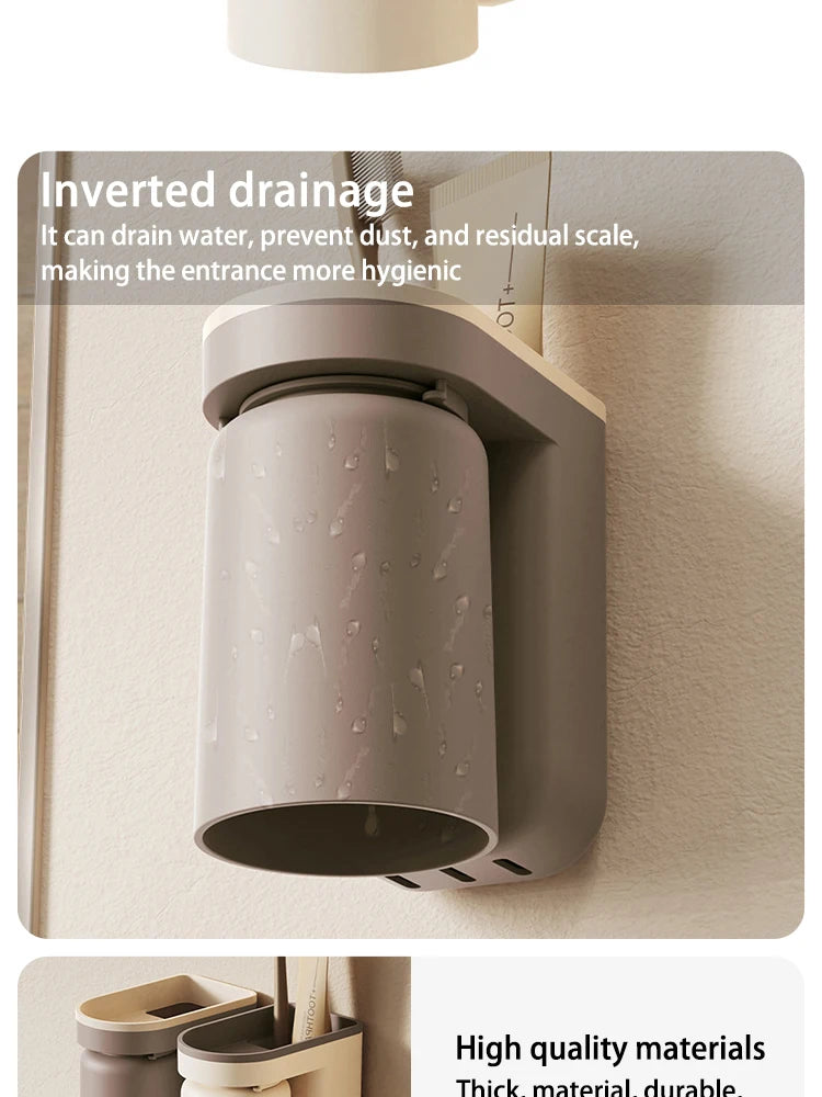 Wall-Mounted Toothbrush Holder – Hygienic & Compact - iHeimly