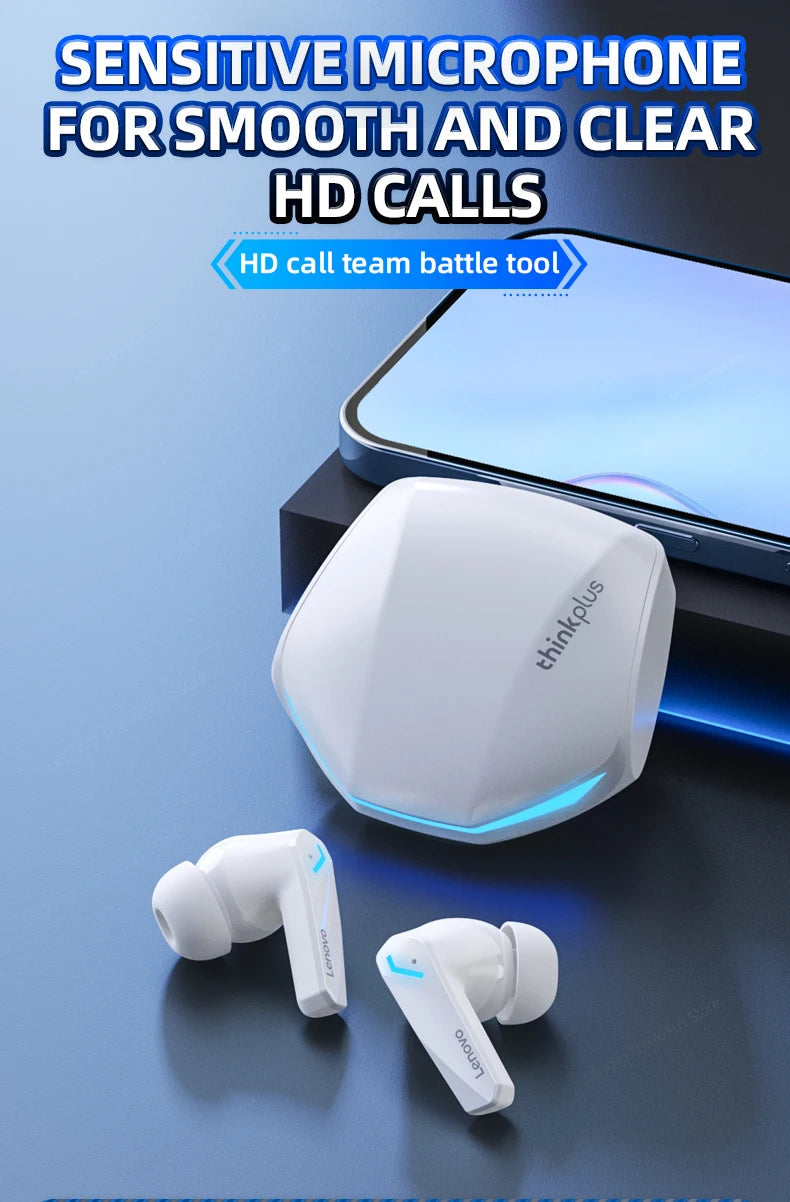Lenovo GM2 Pro Bluetooth 5.3 Earphones – True Wireless Gaming & Music Headset - iHeimly