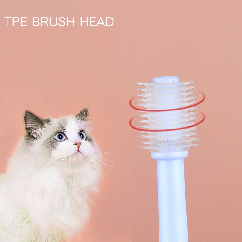 360° Pet Toothbrush – Tartar & Bad Breath Cleaner for Dogs & Cats - iHeimly