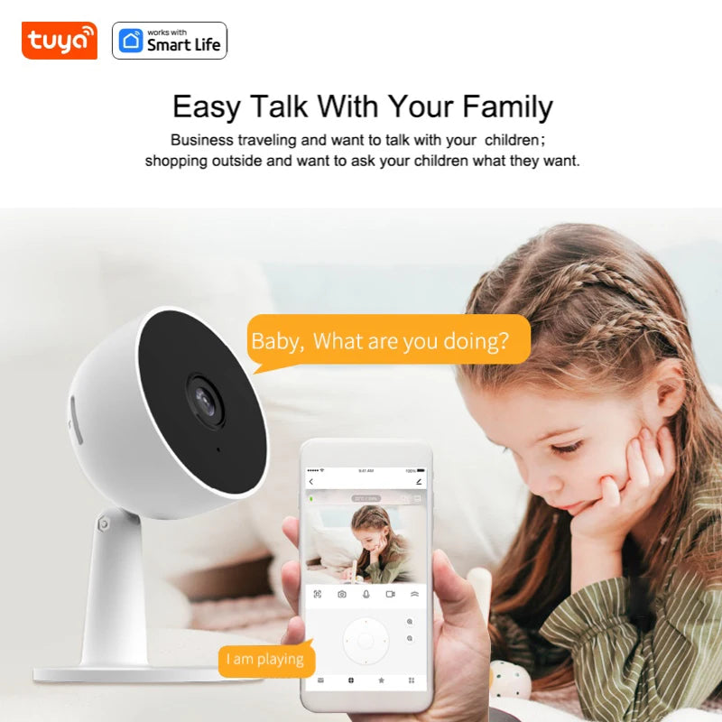 Smart 1080P Wi-Fi Pet Security Camera – 2MP, HD, Motion Detection, 2-Way Audio - iHeimly