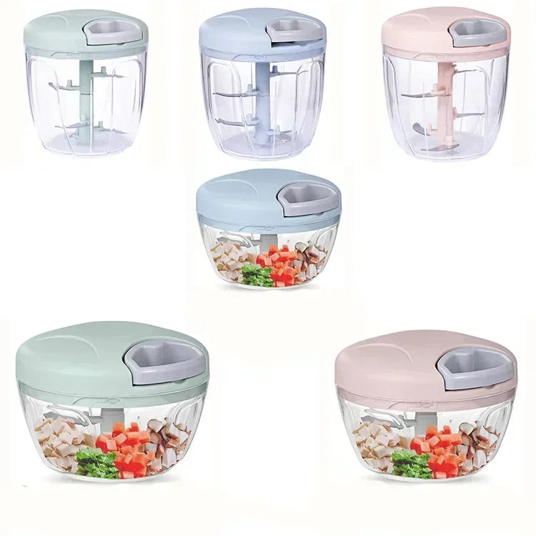 500ml Manual Meat Mincer & Garlic Chopper – Vegetable Cutter - iHeimly