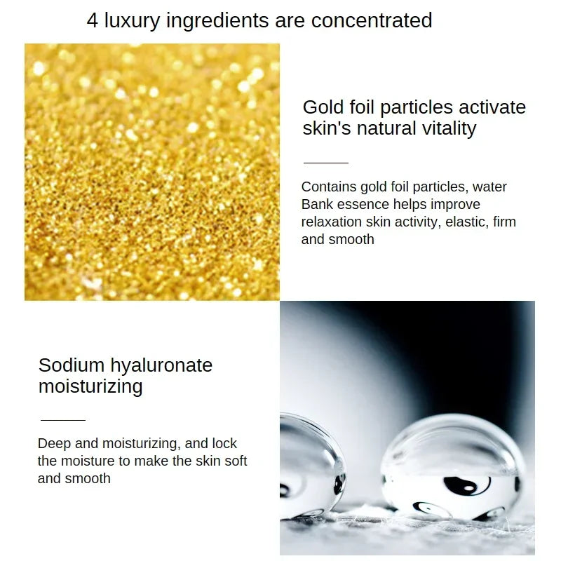 24K Gold Hyaluronic Acid Essence – Skin Moisturizer & Pore Reducer - iHeimly