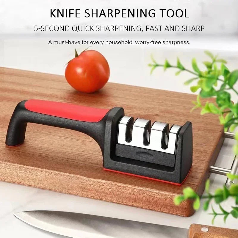 3/4-Segment Knife Sharpener – Handheld Multi-Function Stainless Steel Tool - iHeimly