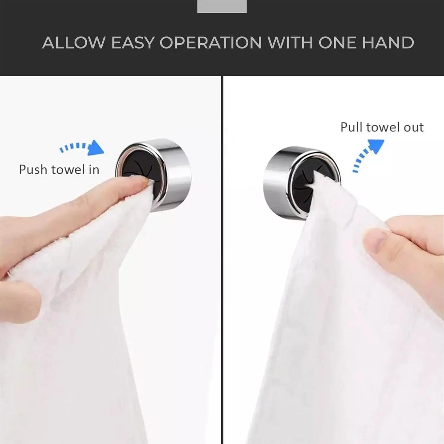 Self-Adhesive Towel Rack – No Drilling Required, Kitchen & Bathroom - iHeimly