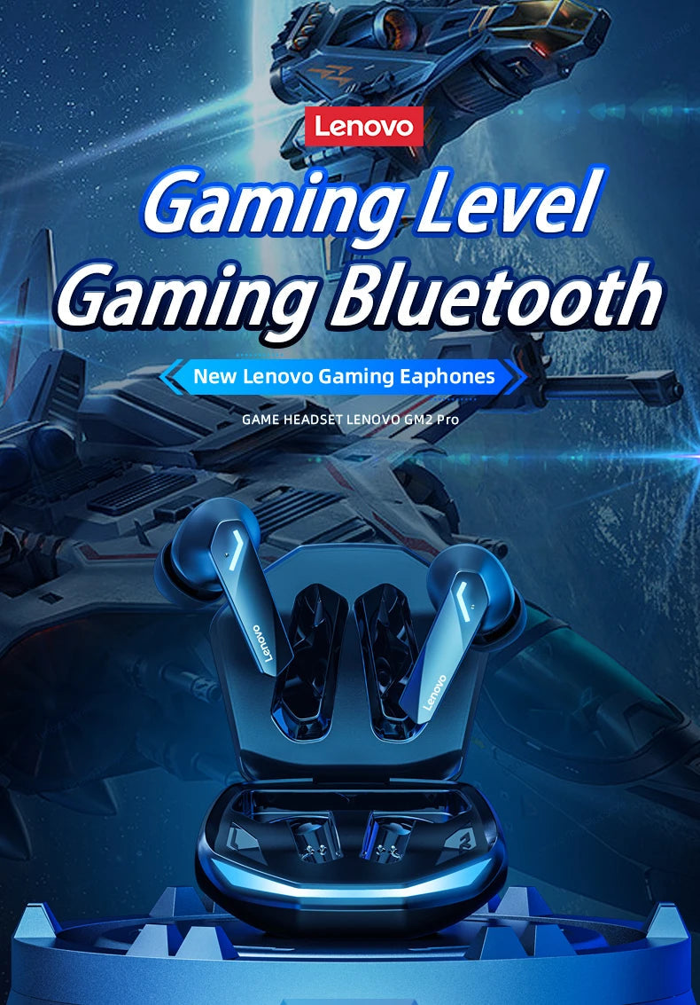 Lenovo GM2 Pro Bluetooth 5.3 Earphones – True Wireless Gaming & Music Headset - iHeimly
