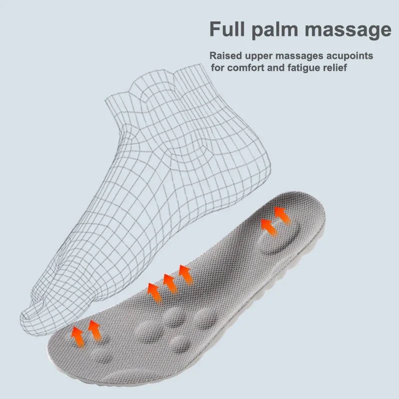 High Elasticity Latex Sport Insoles – Arch Support, Shock Absorption & Breathable Cushion - iHeimly