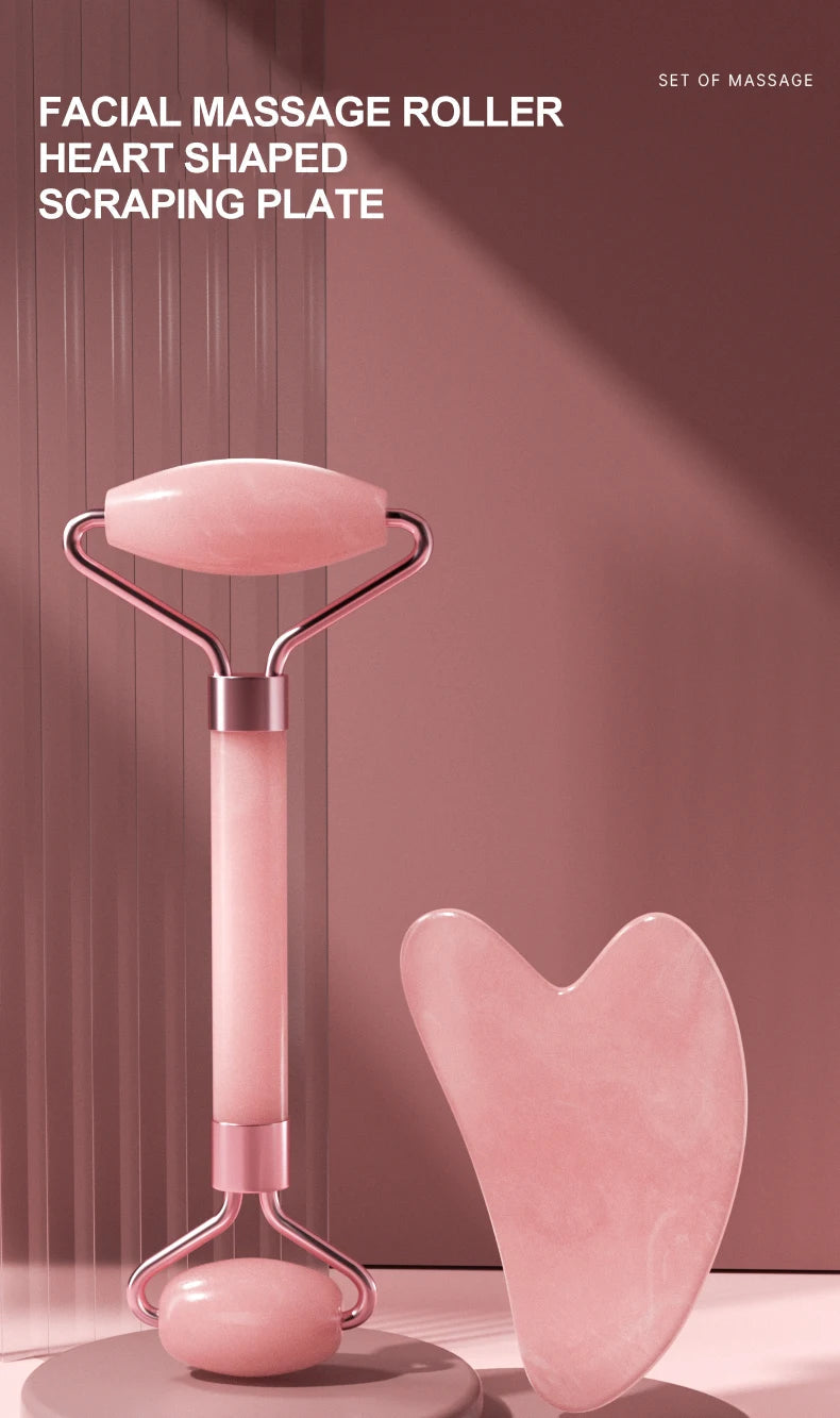 Face and Neck Massager – Double-Ended Resin Roller for Unblocking & Relaxing - iHeimly