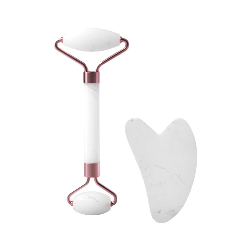 Face and Neck Massager – Double-Ended Resin Roller for Unblocking & Relaxing - iHeimly