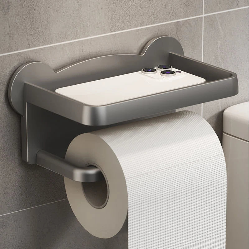 Wall-Mounted Paper Towel Holder – Dual Tier, No Punching Required - iHeimly