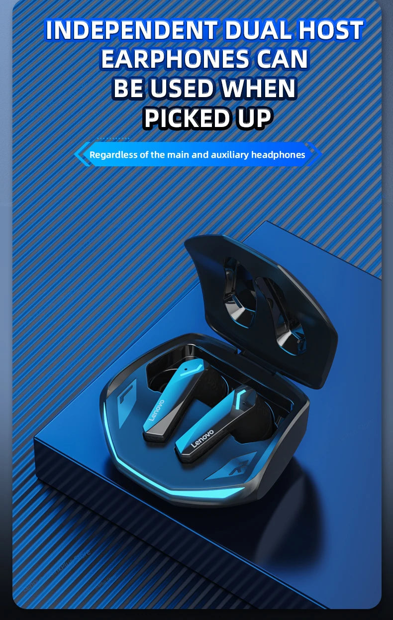 Lenovo GM2 Pro Bluetooth 5.3 Earphones – True Wireless Gaming & Music Headset - iHeimly