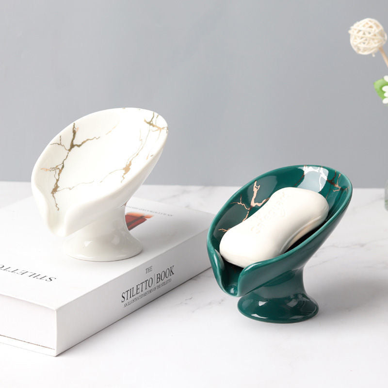 Ceramic Shower Soap Holder – Water-Draining Soap Dish - iHeimly