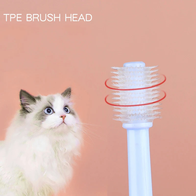 360° Pet Toothbrush – Tartar & Bad Breath Cleaner for Dogs & Cats - iHeimly