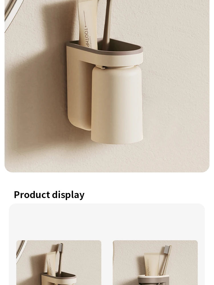 Wall-Mounted Toothbrush Holder – Hygienic & Compact - iHeimly
