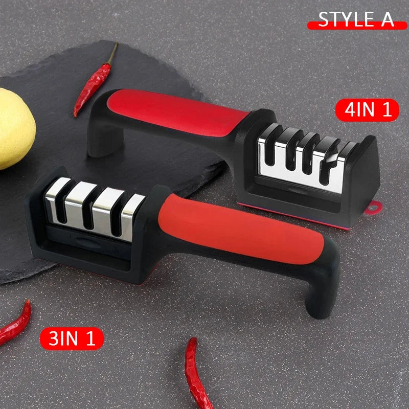 3/4-Segment Knife Sharpener – Handheld Multi-Function Stainless Steel Tool - iHeimly