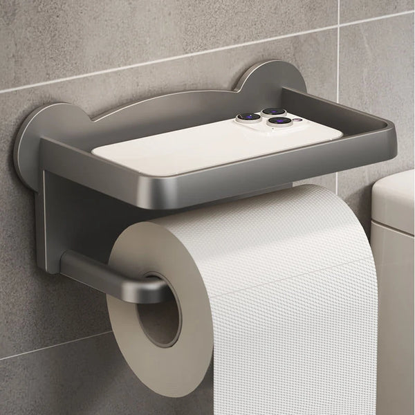 Wall-Mounted Paper Towel Holder – Dual Tier, No Punching Required - iHeimly