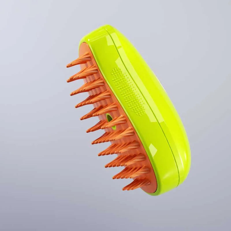 3-in-1 Electric Pet Grooming Brush – Steamy Dog & Cat Hair Remover - iHeimly