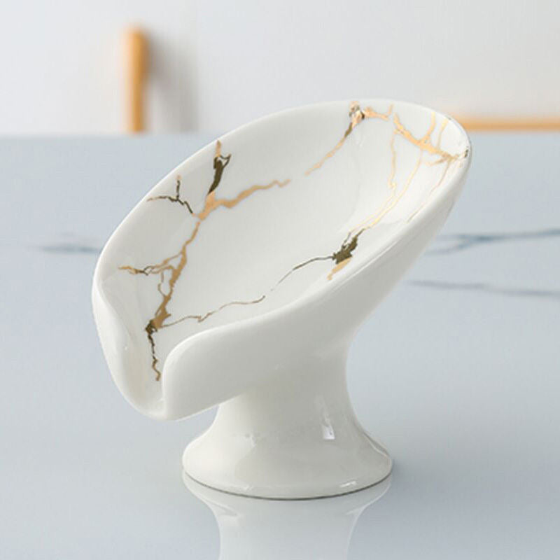 Ceramic Shower Soap Holder – Water-Draining Soap Dish - iHeimly