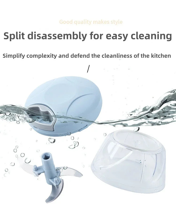 500ml Manual Meat Mincer & Garlic Chopper – Vegetable Cutter - iHeimly