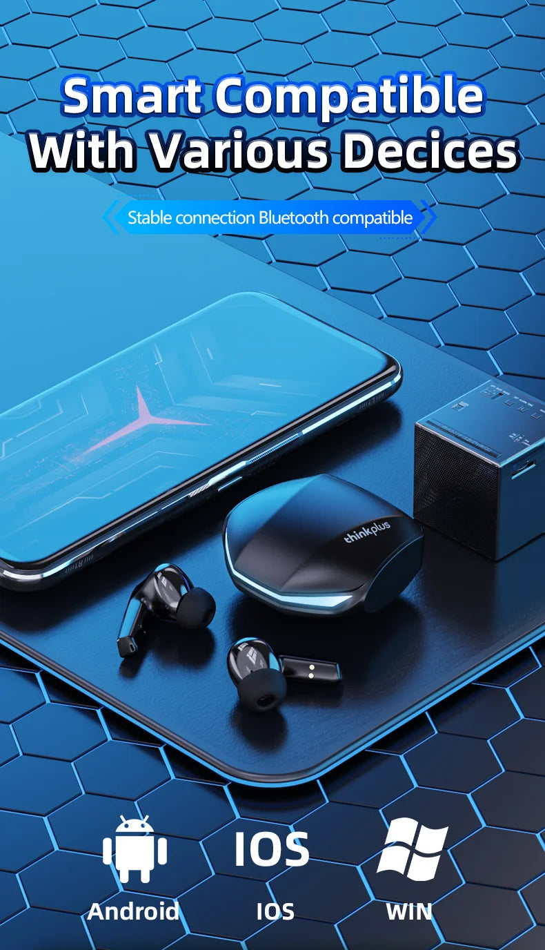 Lenovo GM2 Pro Bluetooth 5.3 Earphones – True Wireless Gaming & Music Headset - iHeimly