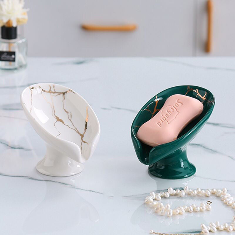 Ceramic Shower Soap Holder – Water-Draining Soap Dish - iHeimly