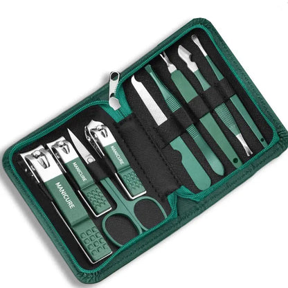 Professional Nail Care Kit – Stainless Steel Manicure & Pedicure Set with Travel Case