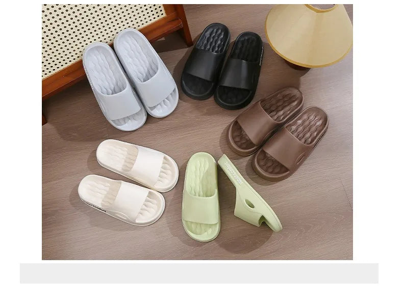 Thick Platform EVA Slides – Non-Slip Beach Slippers