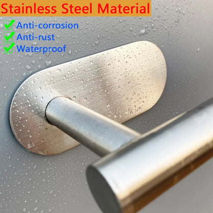 Stainless Steel Paper Towel Holder – Adhesive & Screw Installation