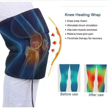 USB Heated Knee Pad – Portable Heating Brace for Arthritis & Joint Relief