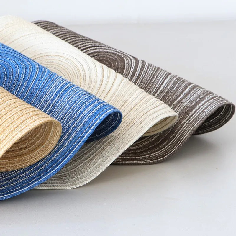Round Woven Ramie Placemats – Non-Slip Dining Table Mats - iHeimly