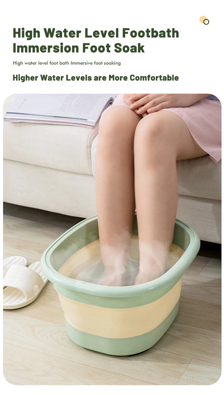 Foldable Home Foot Bath Bucket – Portable Foot Soak Tub for Health and Relaxation