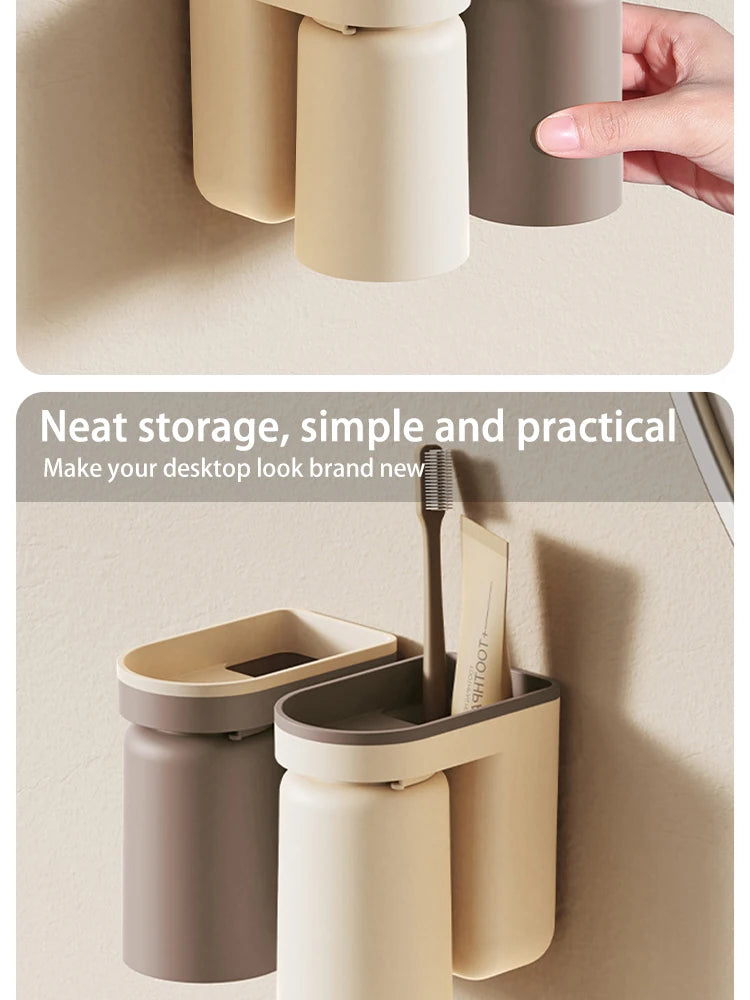 Wall-Mounted Toothbrush Holder – Hygienic & Compact