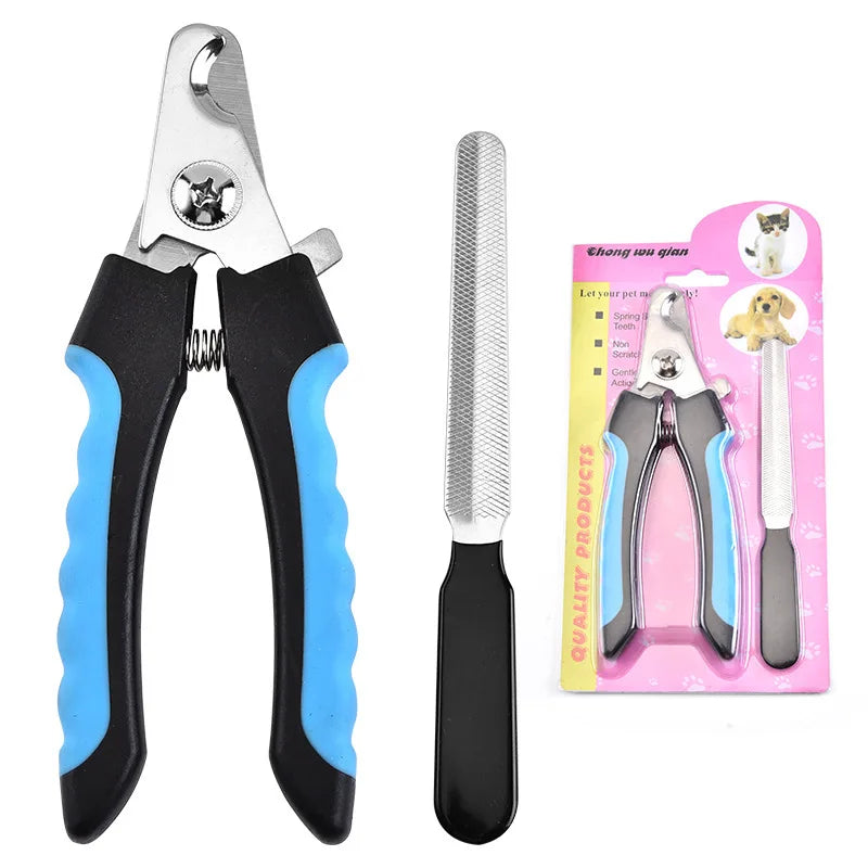 Professional Pet Cat Dog Nail Clipper – Stainless Steel Grooming Scissors for Claws