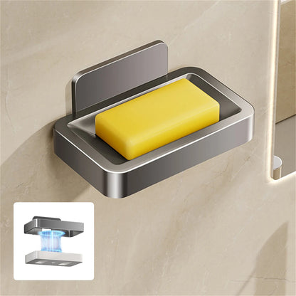 Wall Mounted Soap Dish – Space Aluminum Soap Holder with Drain