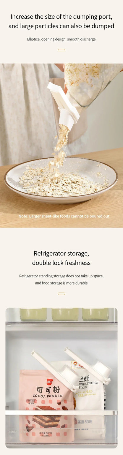 2PCS Food Bag Clips – Sealer for Snacks, Chips & Milk Powder - iHeimly