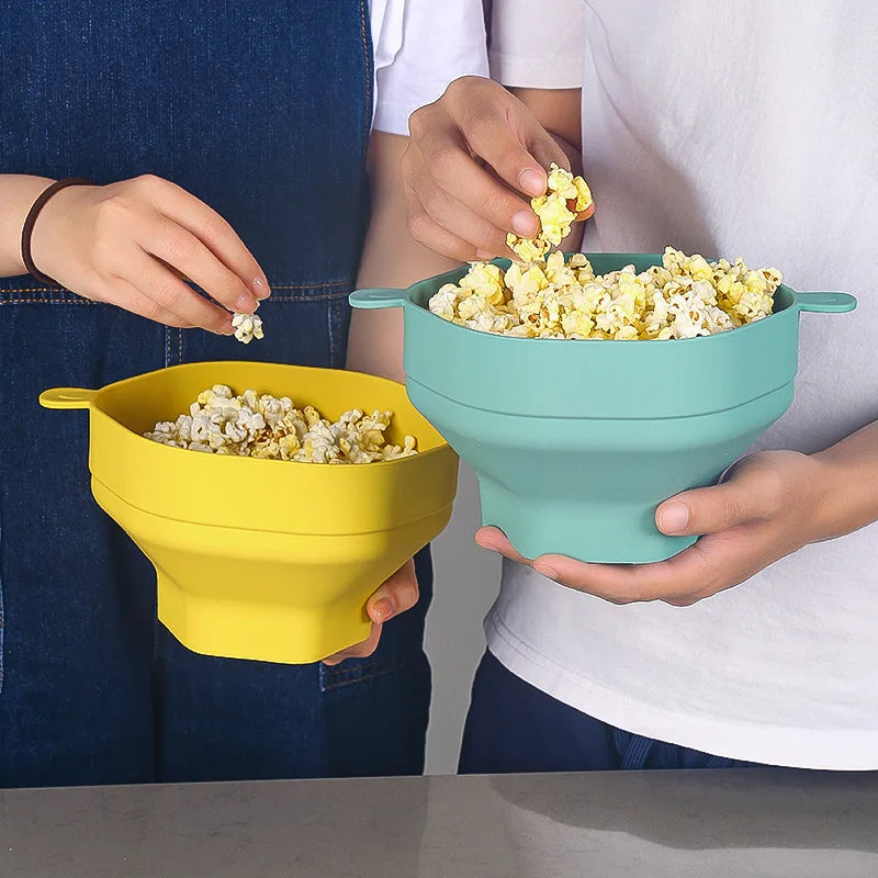 Silicone Microwave Popcorn Bowl – Collapsible, Heat-Resistant