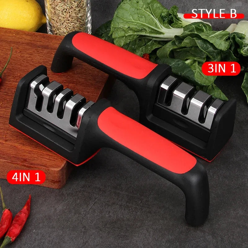 3/4-Segment Knife Sharpener – Handheld Multi-Function Stainless Steel Tool