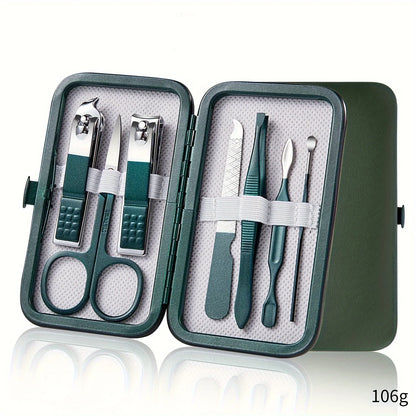 Professional Nail Care Kit – Stainless Steel Manicure & Pedicure Set with Travel Case