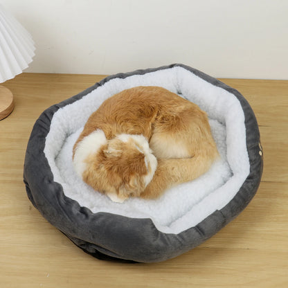 Pet Bed – Soft PP Cotton Dog Cave Sofa for Puppies and Cats