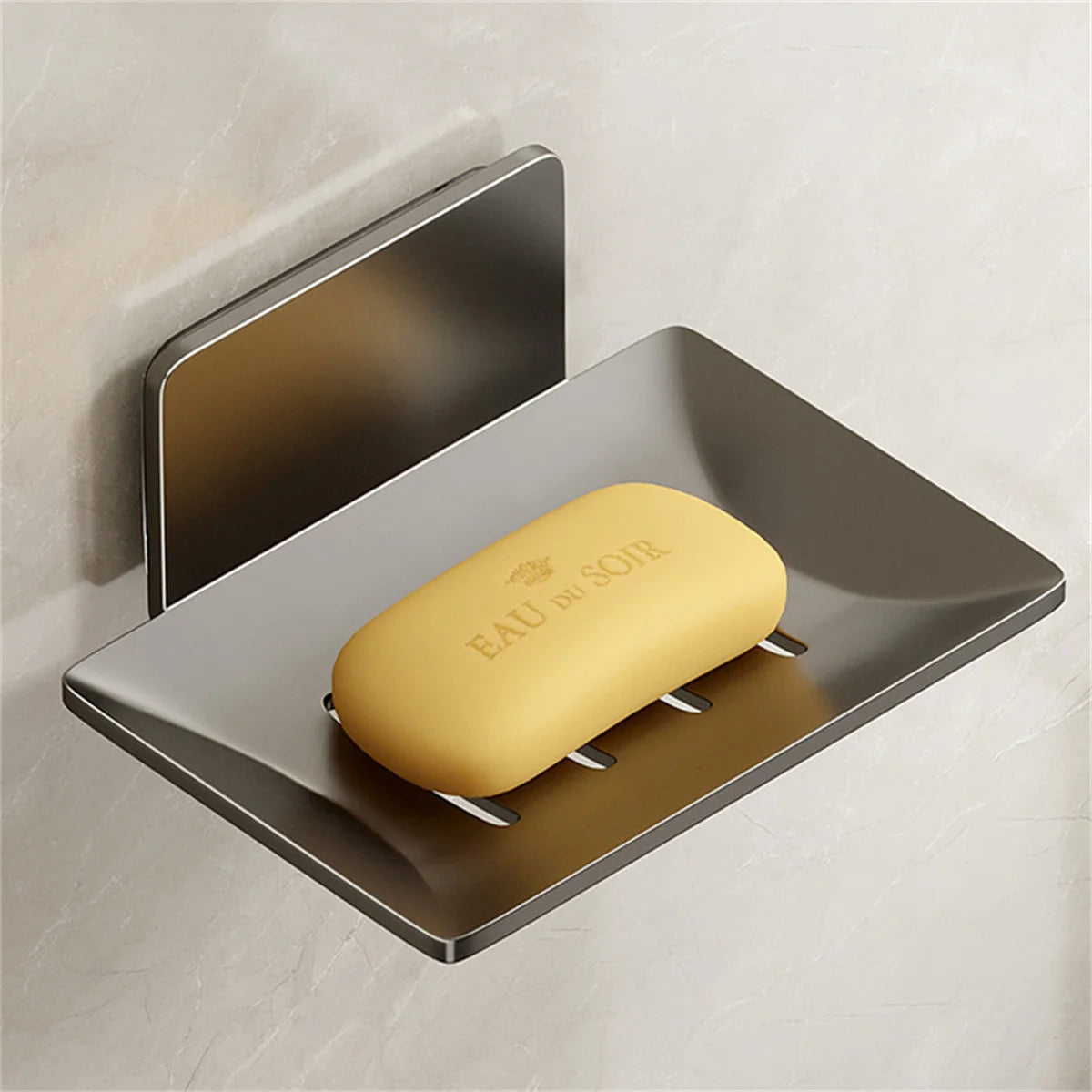 Wall Mounted Soap Dish – Space Aluminum Soap Holder with Drain