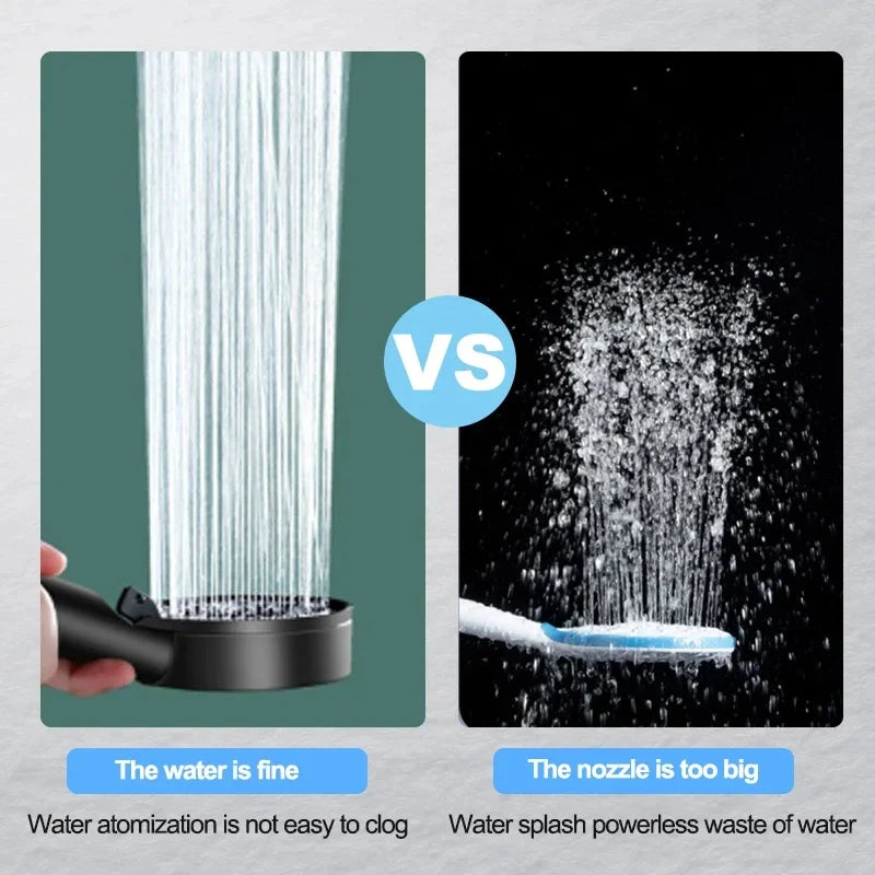 5-Mode Adjustable Rain Shower Head – High Pressure & Water Saving