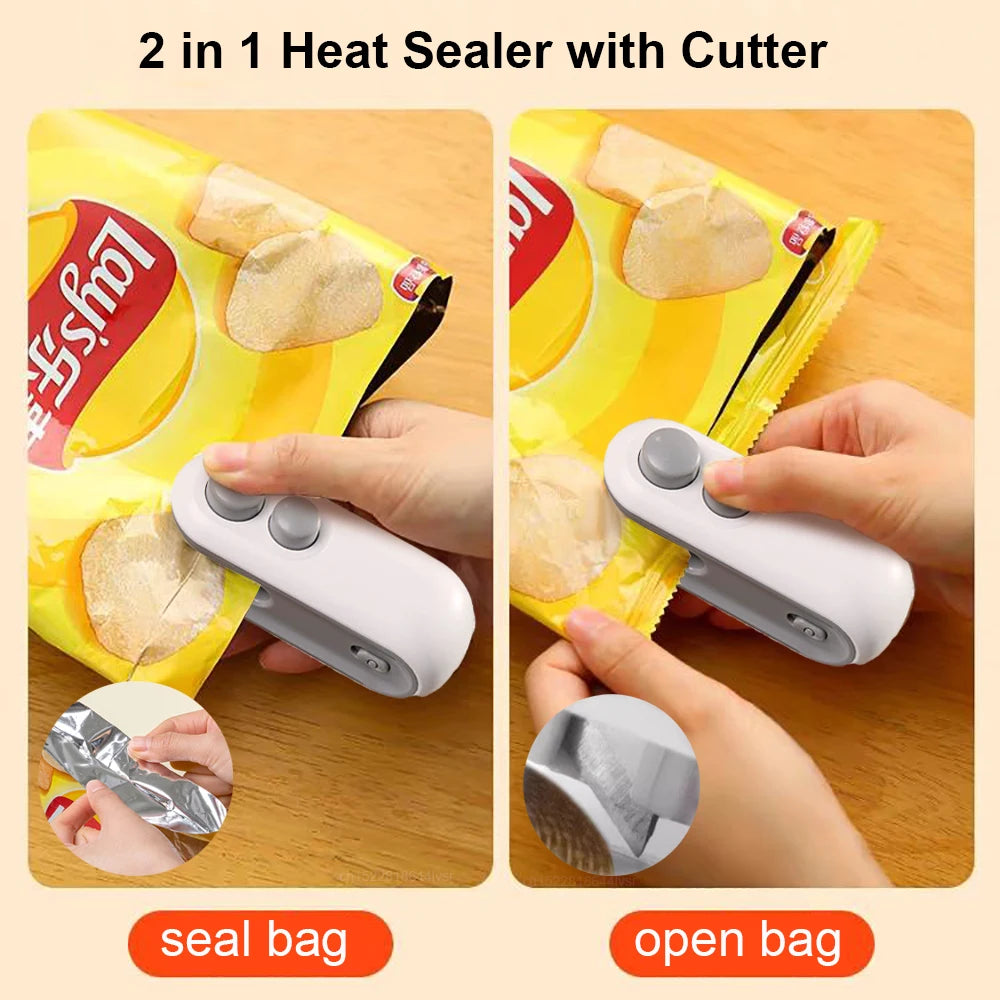 Mini Heat Bag Sealing Machine – Rechargeable Food Sealer for Plastic Bags - iHeimly